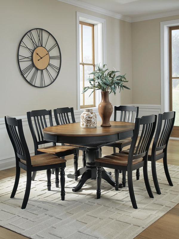 Clorazi Extension Dining Table & 6 Chairs