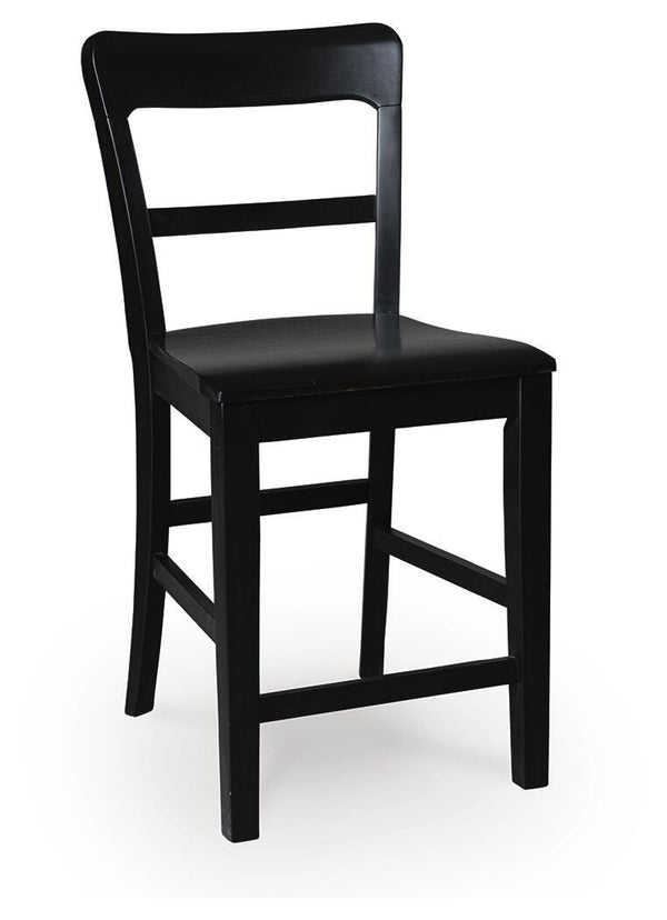 Greddinton Counter-Height Barstool Black