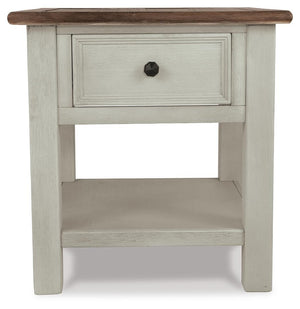 Bolanburg Coffee Table with End Table & Chairside End Table Two-tone