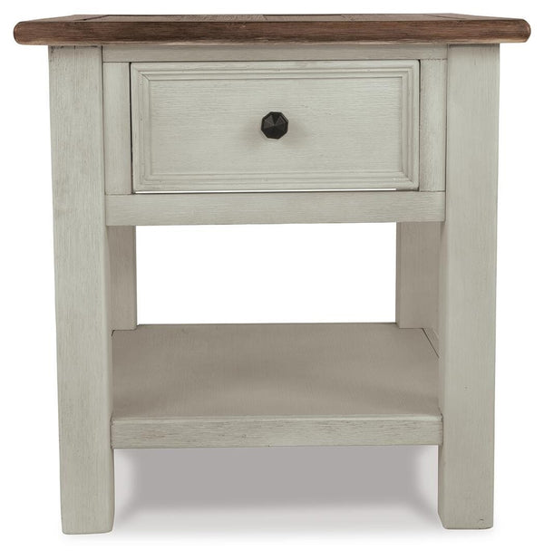 Bolanburg Coffee Table with End Table & Chairside End Table Two-tone