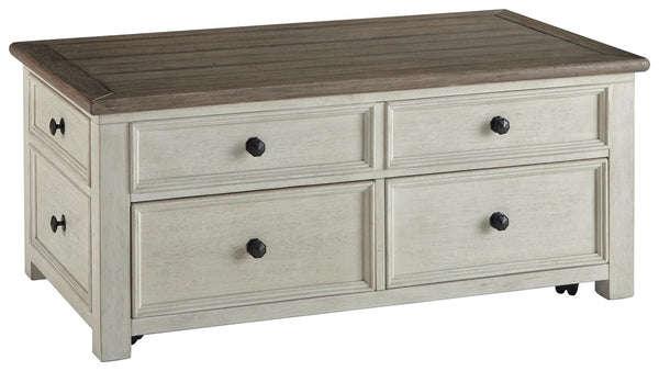 Bolanburg Coffee Table & 2 Chairside End Tables Two-tone
