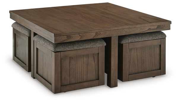 Boardernest Coffee Table & 2 End Tables Brown