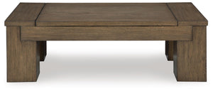Rosswain Lift-top Coffee Table & 2 End Tables Warm Brown