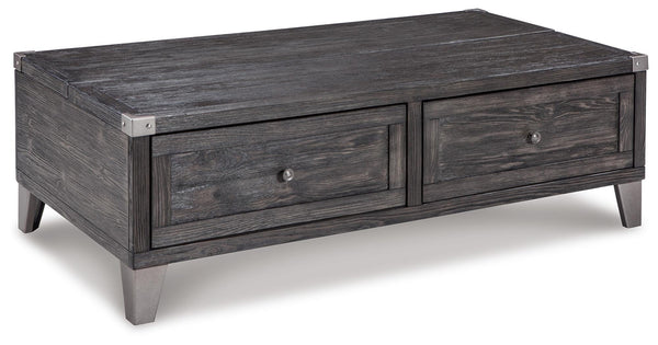 Todoe Coffee Table & End Table Dark Gray