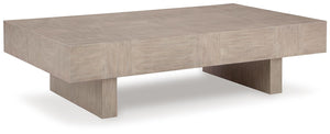 Jorlaina Coffee Table & 2 End Tables Light Grayish Brown