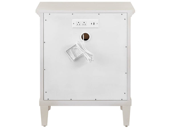 3 door woven nightstand - willow - birch haven