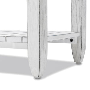Seawinds Picket Fence Console Serving Table Grey/Blanc Finish