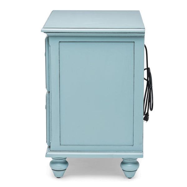 Seawinds Monaco 2-Drawer Nightstand Bleu Finish