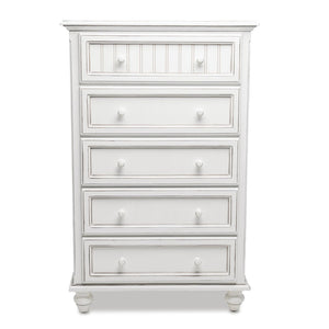 Seawinds Monaco 5-Drawer Blanc Finish Chest