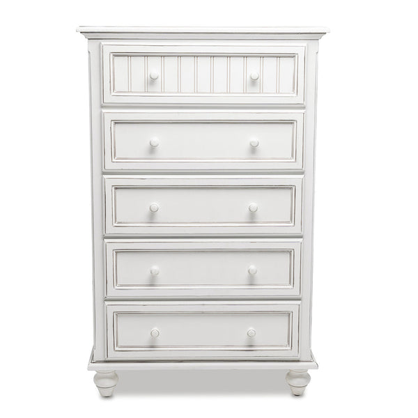Seawinds Monaco 5-Drawer Blanc Finish Chest