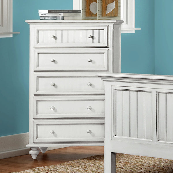 Seawinds Monaco 5-Drawer Blanc Finish Chest