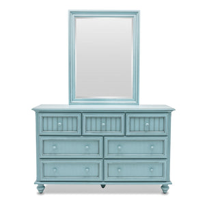 Seawinds Monaco 7-Drawer Dresser Bleu Finish