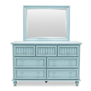 Seawinds Monaco 7-Drawer Dresser Bleu Finish