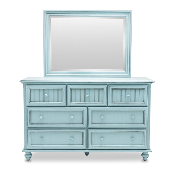 Seawinds Monaco 7-Drawer Dresser Bleu Finish