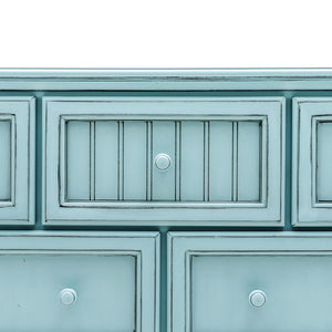 Seawinds Monaco 7-Drawer Dresser Bleu Finish