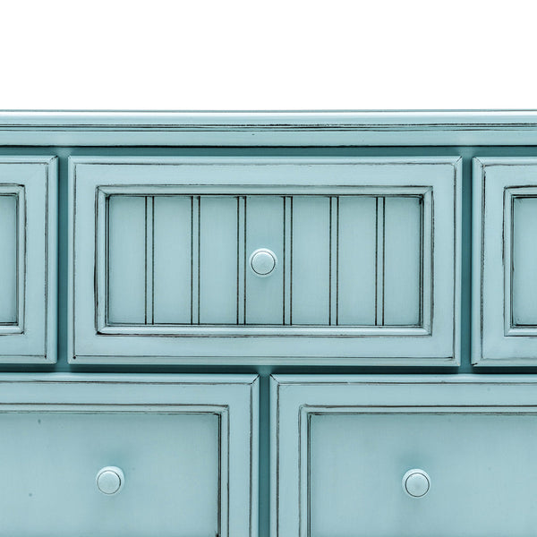 Seawinds Monaco 7-Drawer Dresser Bleu Finish