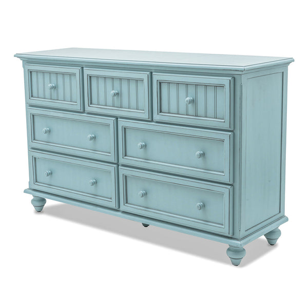 Seawinds Monaco 7-Drawer Dresser Bleu Finish