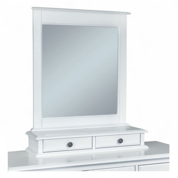 John Thomas Cottage Mirror in White
