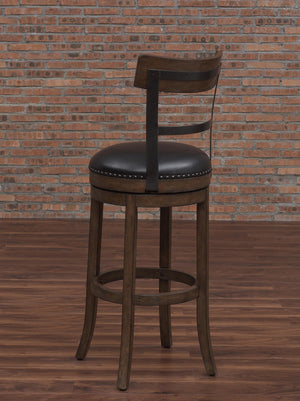 American Woodcrafters Taranto 43-Inch Wood Frame Stool Washed Brown