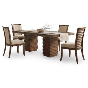 Ocean Club by Tommy Bahama Home Pedestal Table with 4 Kowloon Side Chairs