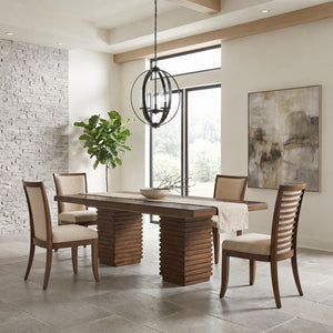 Ocean Club by Tommy Bahama Home Pedestal Table with 4 Kowloon Side Chairs