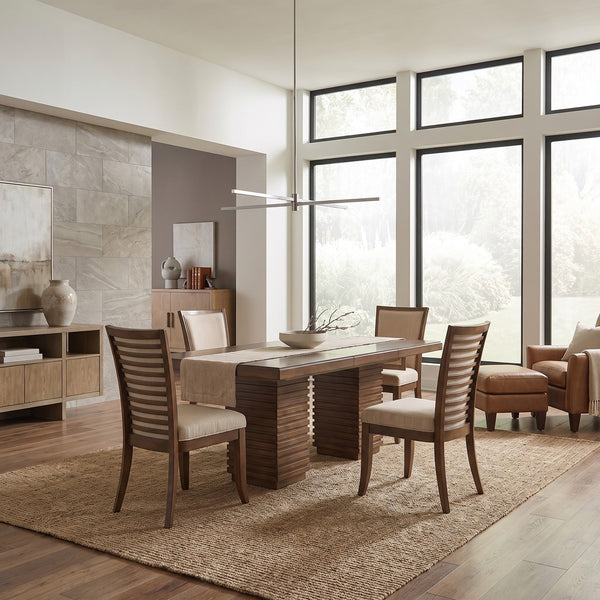 Ocean Club by Tommy Bahama Home Pedestal Table with 4 Kowloon Side Chairs