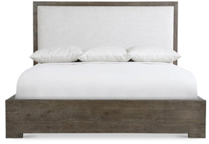 Bernhardt Outline Upholstered King Headboard in Cassel Brown