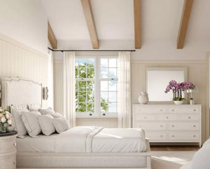 Magnussen Leila White Landscape Mirror