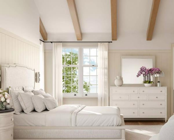 Magnussen Leila White Landscape Mirror