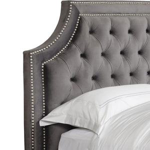 Parker House Jasmine King Bed Flannel Grey