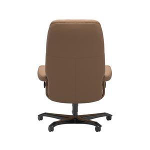Stressless Consul Batick Latte/Teak Medium Home Office Desk Chair