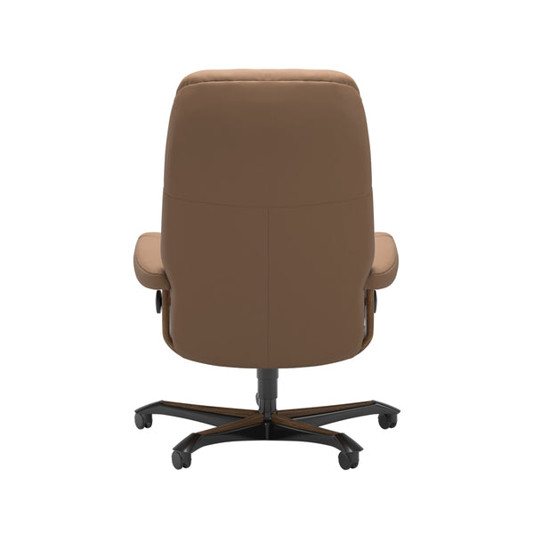 Stressless Consul Batick Latte/Teak Medium Home Office Desk Chair