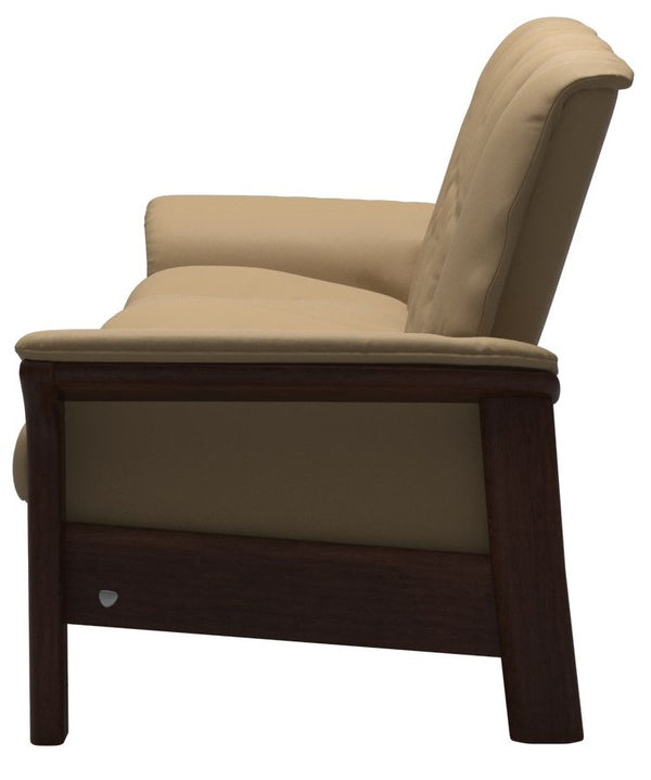Stressless Buckingham Brown Low Back Paloma Sofa