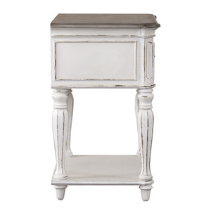 Liberty Furniture Magnolia Manor Antique White Leg Nightstand