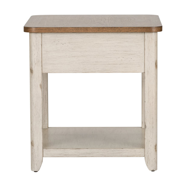 Liberty Furniture Farmhouse Reimagined End Table with Baskets