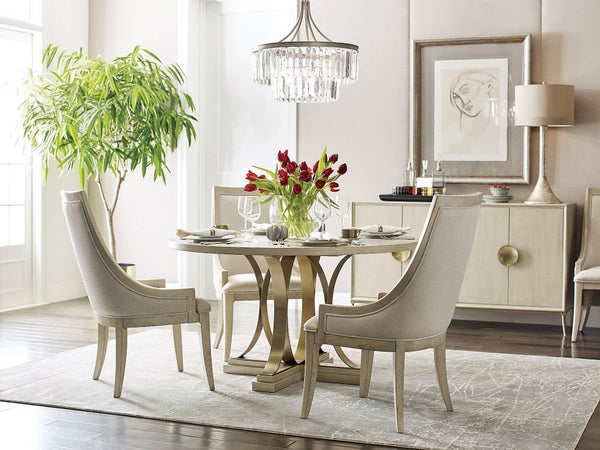 American Drew Lenox Alabaster Chalon Upholstered Dining Chair