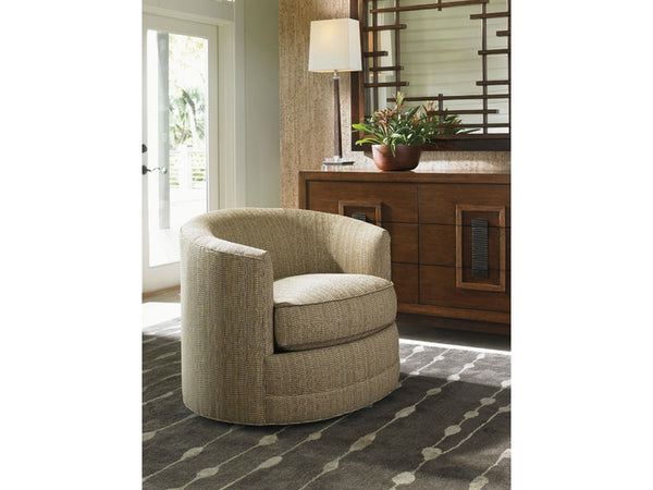 Tommy Bahama Home by Lexington Island Fusion Kava Swivel Chair