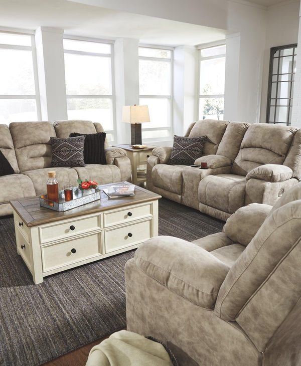 Bolanburg Pastoral Charm Castered Coffee Table with 4-Drawer Lift Top Two-tone