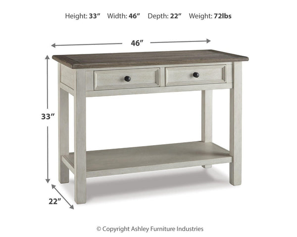 Bolanburg Pastoral Charm 2-Drawer Console Table Two-tone