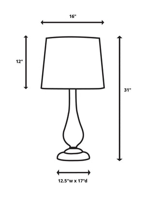 Uttermost Lamone Midnight Blue Table Lamp