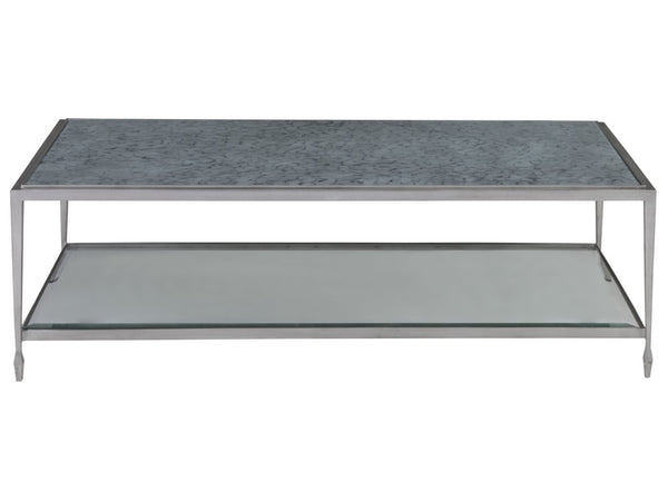 Artistica Home by Lexington Signature Designs Sashay Silver Rectangular Cocktail Table