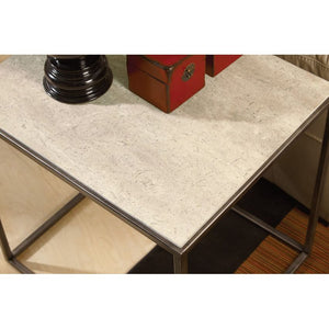 Hammary Modern Basics Gunmetal Rectangular End Table