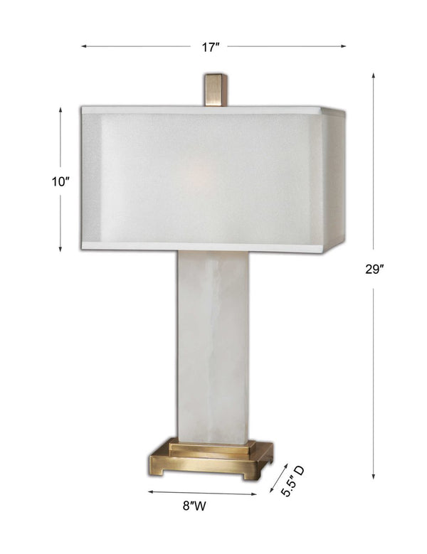Uttermost Athanas White Table Lamp