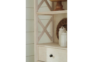 Bolanburg Pastoral Charm 2-Drawer Display Cabinet Antique White