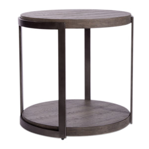 Liberty Furniture Modern View Gauntlet Gray End Table