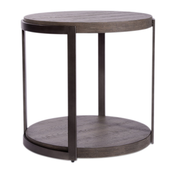 Liberty Furniture Modern View Gauntlet Gray End Table