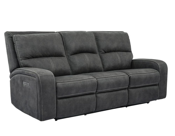 Parker House Polaris Collection Power Reclining Sofa in Slate Color