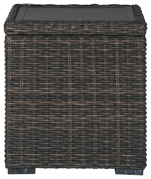 Grasson Lane Outdoor End Table Brown