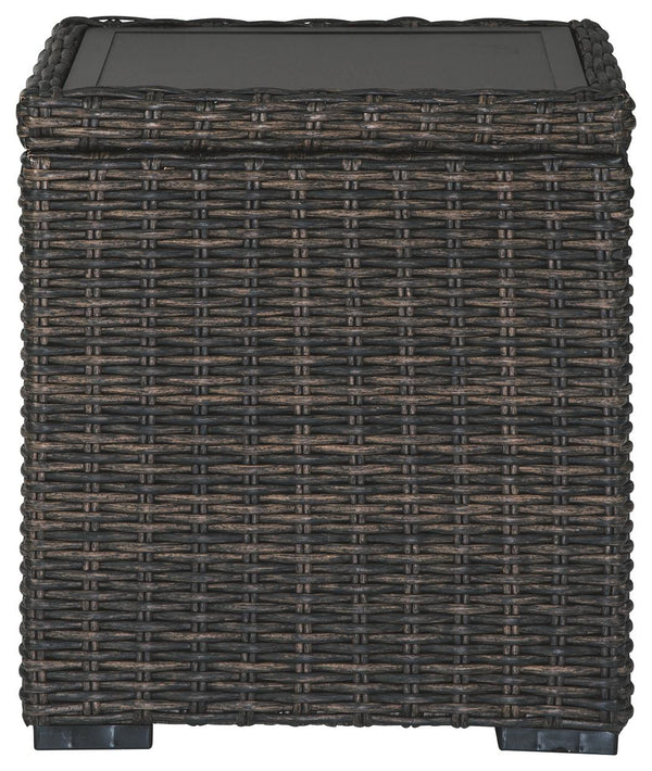 Grasson Lane Outdoor End Table Brown