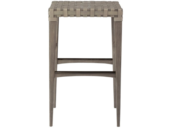 Artistica Home by Lexington Cohesion Program Milo Leather Backless Barstool